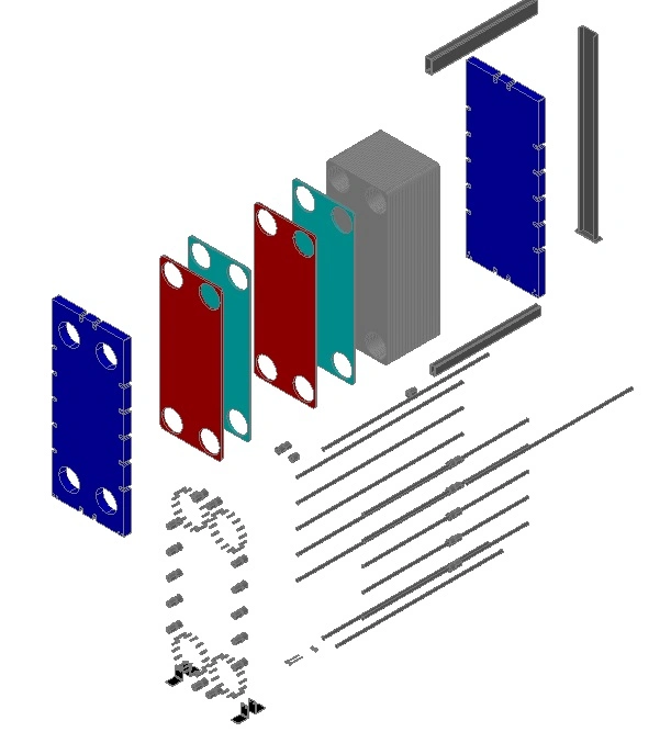 Paper &amp; Pulp Industry Wide Gap/Free Flow Plate Heat Exchanger