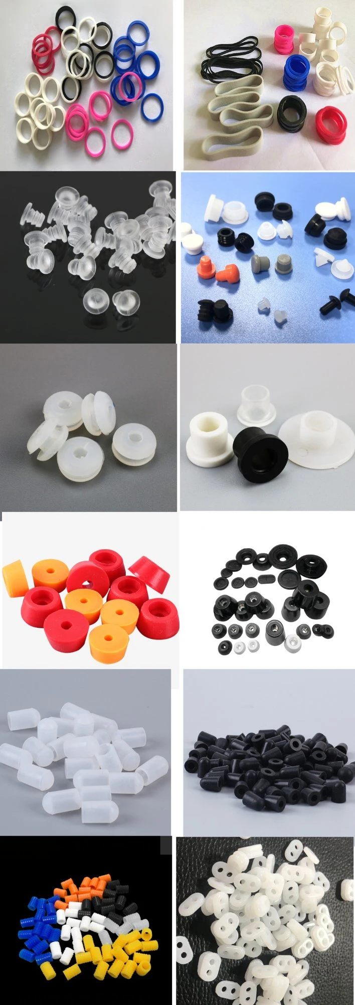 Silicone Rubber Foot Pad Seal Ring Gasket for Car Auto Parts Threaded Tubing Embedded Pipe Ends Caps Plug Cover Stopper