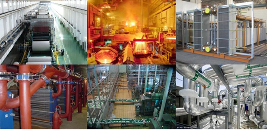 Paper &amp; Pulp Industry Wide Gap/Free Flow Plate Heat Exchanger